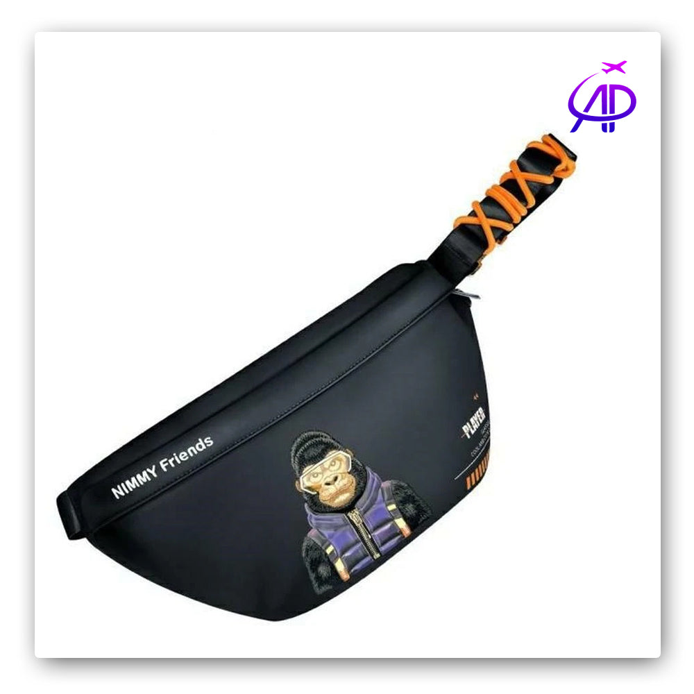 Nimmy Friends Streetwear Crossbody/Waist Bag - Cool Gorilla Design