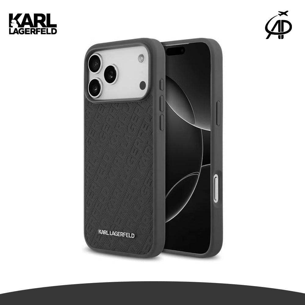 Karl Lagerfeld Embossed Monogram Phone Case
