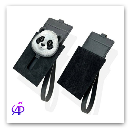 Nimmy Friends Embroidered Panda Card Holder