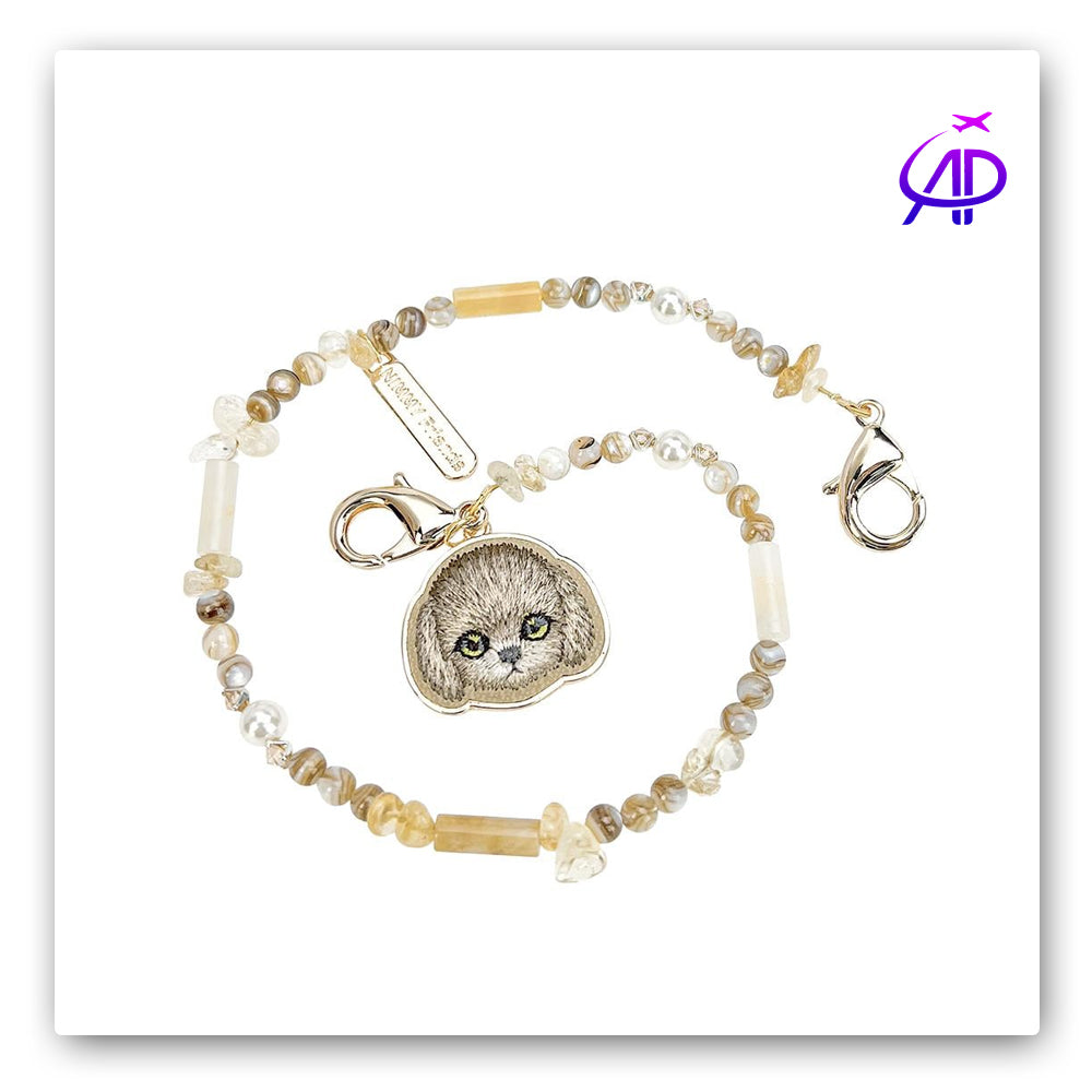 Elegant NIMMY FRIENDS Stone Pet Charm Accessory