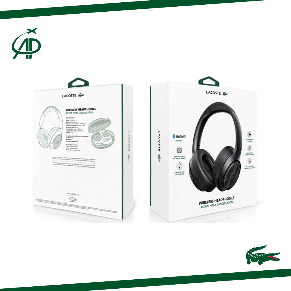 Lacoste Signature Pattern Over-Ear Headphones