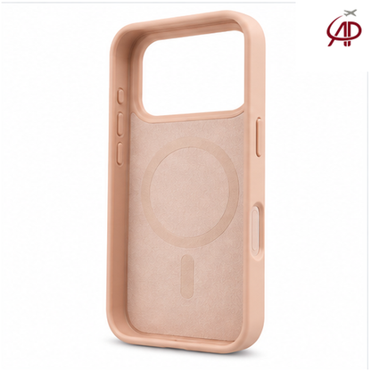 Karl Lagerfeld Initial Logo MagSafe Case – Blush Pink