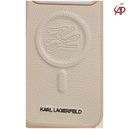 Karl Lagerfeld Initial Logo MagSafe Case – Blush Pink
