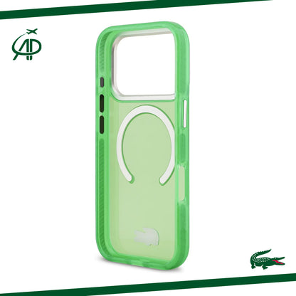 Lacoste Translucent Neon Green Magnetic Case
