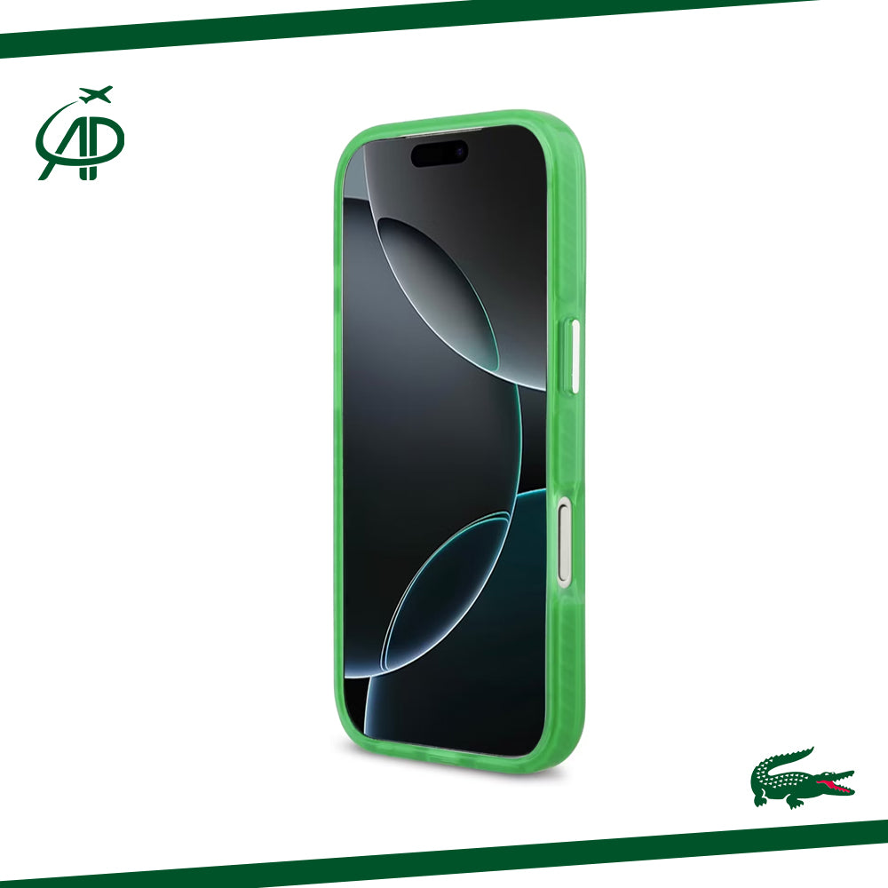 Lacoste Translucent Neon Green Magnetic Case