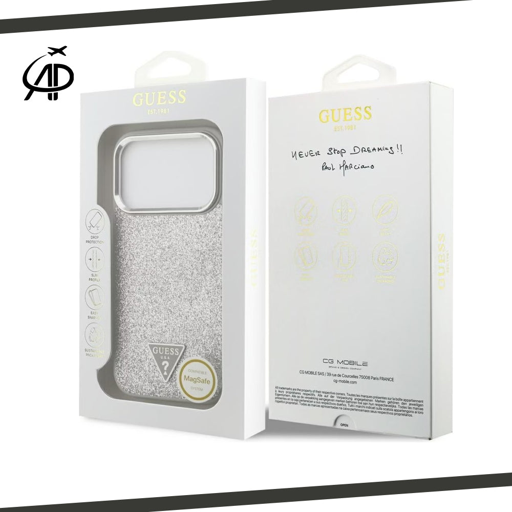 Guess Glitter Fabric iPhone Case