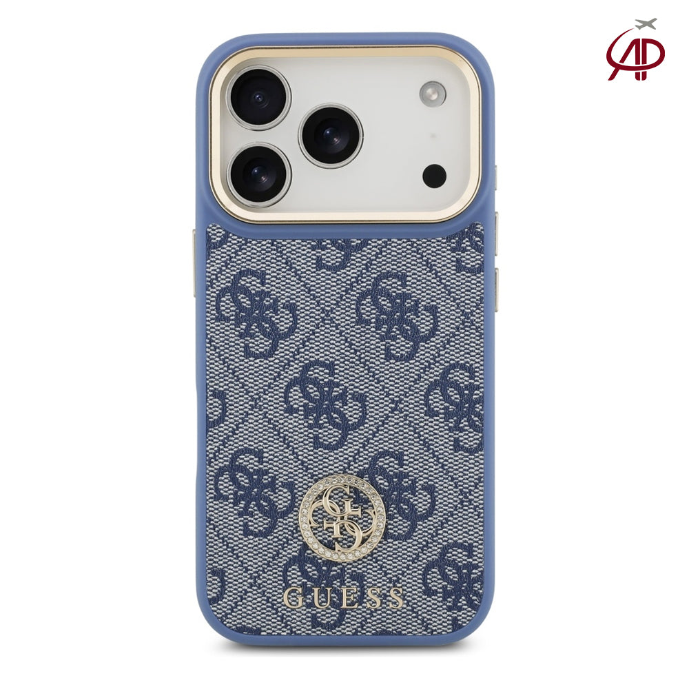 GUESS Blue Denim 4G Monogram Case
