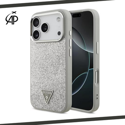 Guess Glitter Fabric iPhone Case