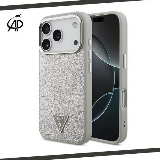 Guess Glitter Fabric iPhone Case