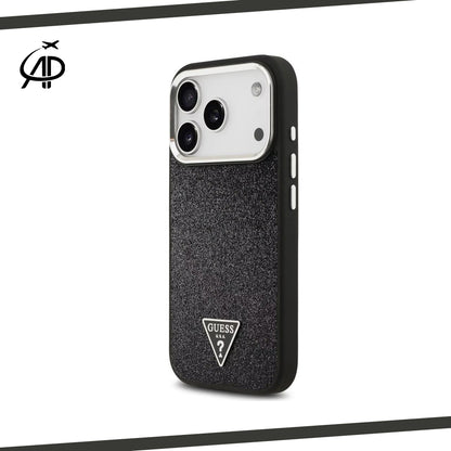 Guess Glitter Fabric iPhone Case