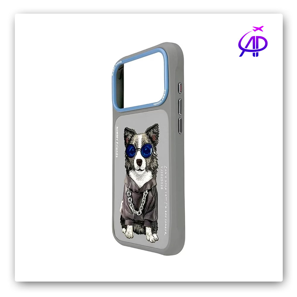 Nimmy Friends Cool Border Collie Hoodie Magnetic Case
