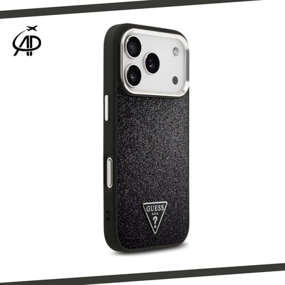 Guess Glitter Fabric iPhone Case