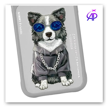 Nimmy Friends Cool Border Collie Hoodie Magnetic Case