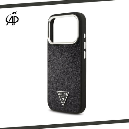 Guess Glitter Fabric iPhone Case