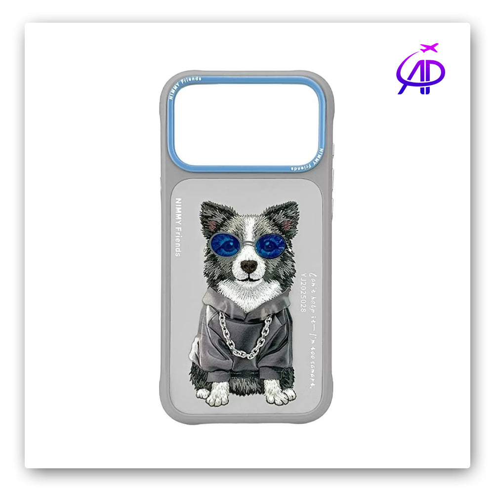 Nimmy Friends Cool Border Collie Hoodie Magnetic Case