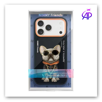 Nimmy Friends Billionaire Frenchie Gold Chain Magnetic Case