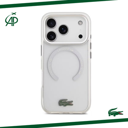 Lacoste Crystal Clear Magnetic Case with White Ring