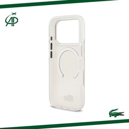 Lacoste Crystal Clear Magnetic Case with White Ring