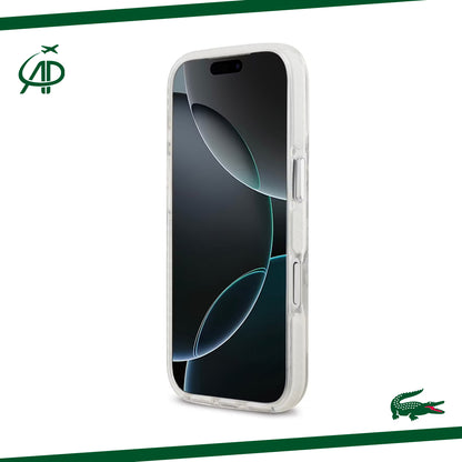 Lacoste Crystal Clear Magnetic Case with White Ring