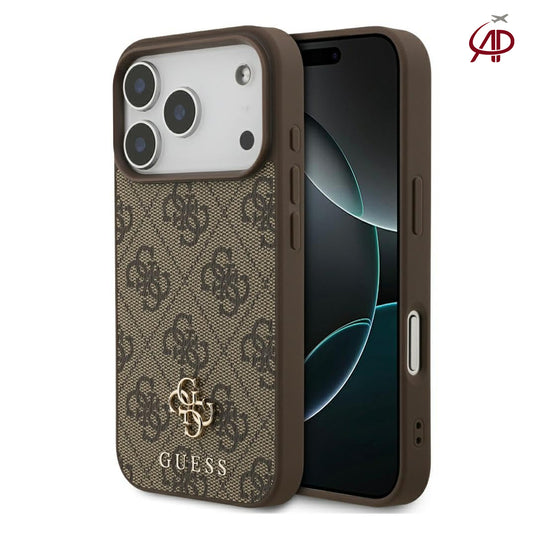 GUESS Brown 4G Monogram Canvas Case