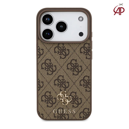 GUESS Brown 4G Monogram Canvas Case