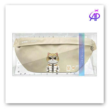 Nimmy Friends Streetwear Crossbody/Waist Bag - Cute Cat Design