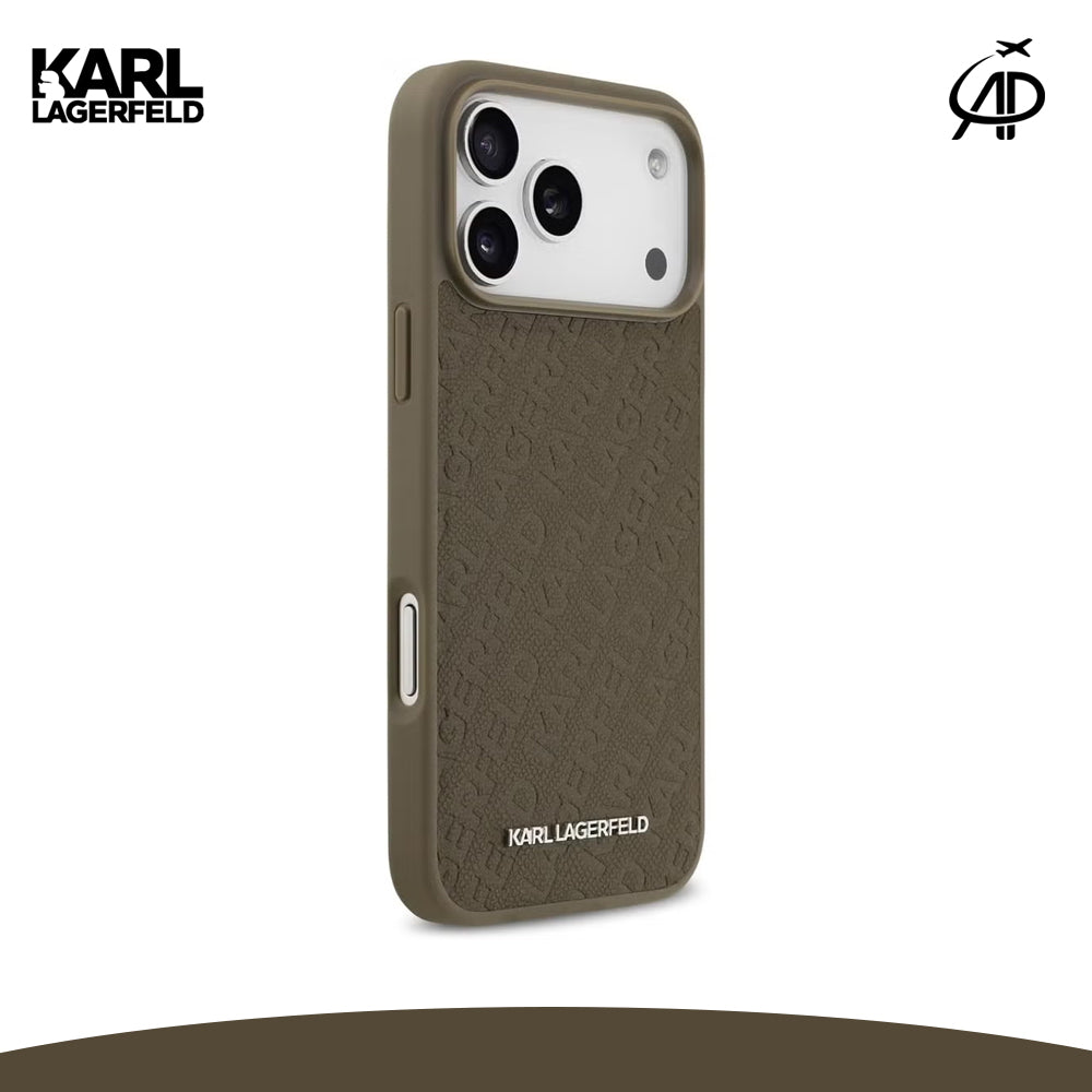 Karl Lagerfeld Embossed Monogram Phone Case