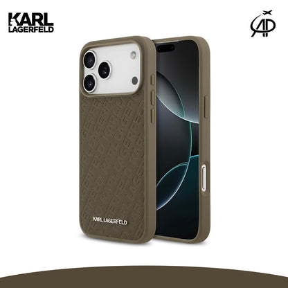Karl Lagerfeld Embossed Monogram Phone Case