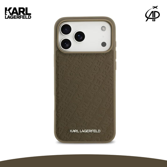 Karl Lagerfeld Embossed Monogram Phone Case