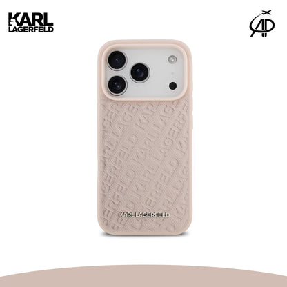 Karl Lagerfeld Embossed Monogram Phone Case