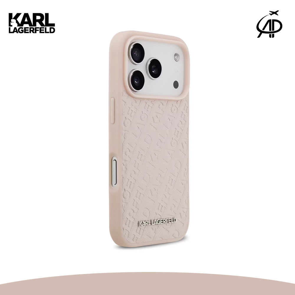 Karl Lagerfeld Embossed Monogram Phone Case