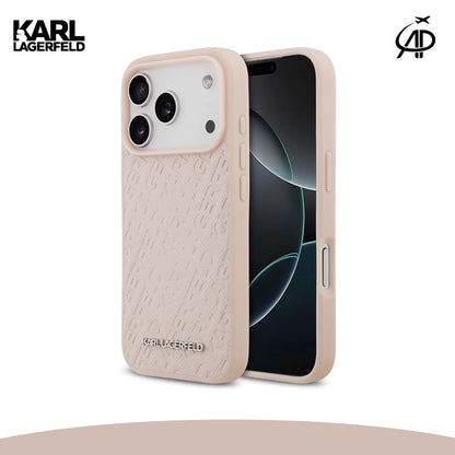 Karl Lagerfeld Embossed Monogram Phone Case