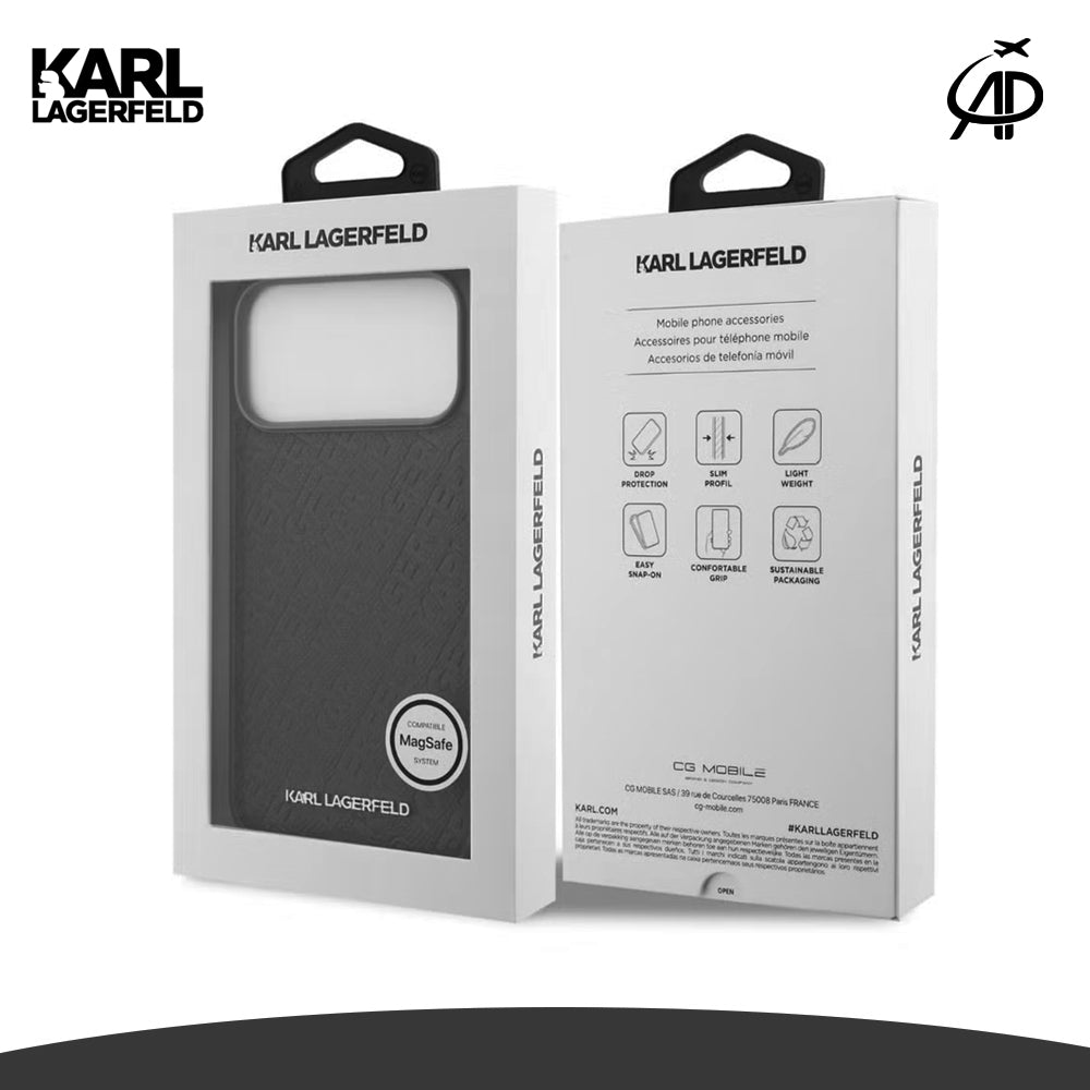 Karl Lagerfeld Embossed Monogram Phone Case