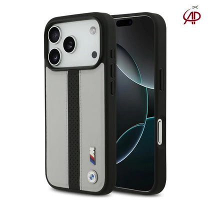 BMW M Motorsport Off-White & Black Perforated Leather Case