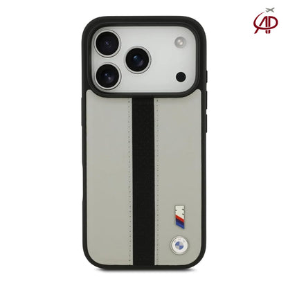 BMW M Motorsport Off-White & Black Perforated Leather Case