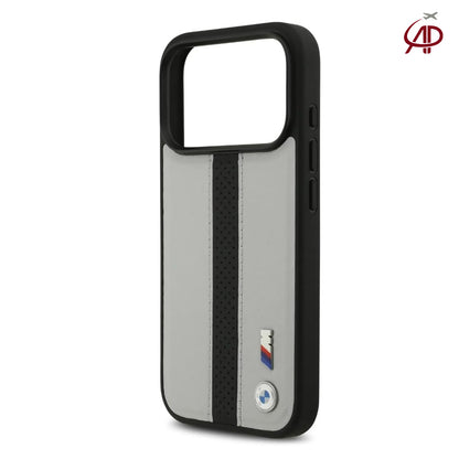 BMW M Motorsport Off-White & Black Perforated Leather Case