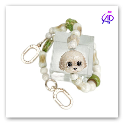 Nimmy Friends 'Puppy Love' Beaded Phone Chain & Accessory Charm