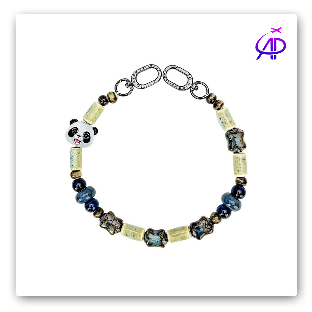 Nimmy Friends 'Panda Power' Beaded Phone Chain & Accessory Charm