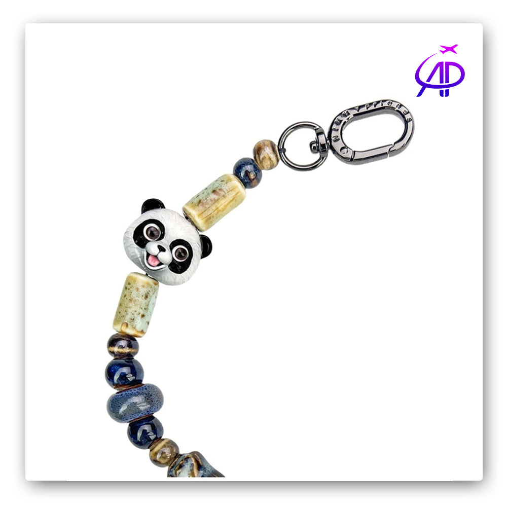 Nimmy Friends 'Panda Power' Beaded Phone Chain & Accessory Charm