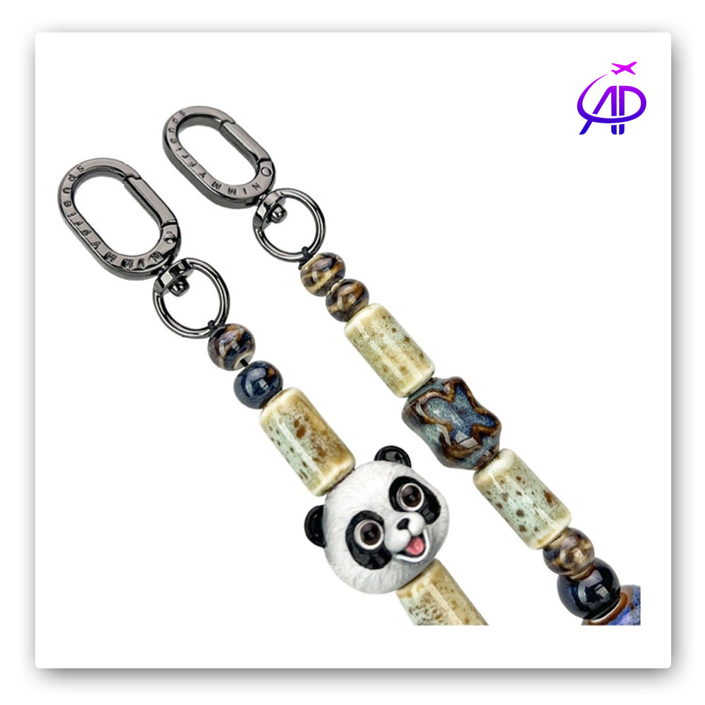 Nimmy Friends 'Panda Power' Beaded Phone Chain & Accessory Charm