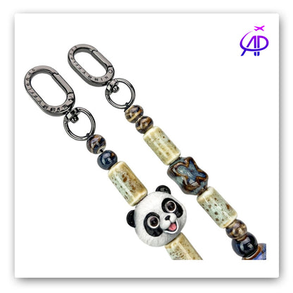 Nimmy Friends 'Panda Power' Beaded Phone Chain & Accessory Charm