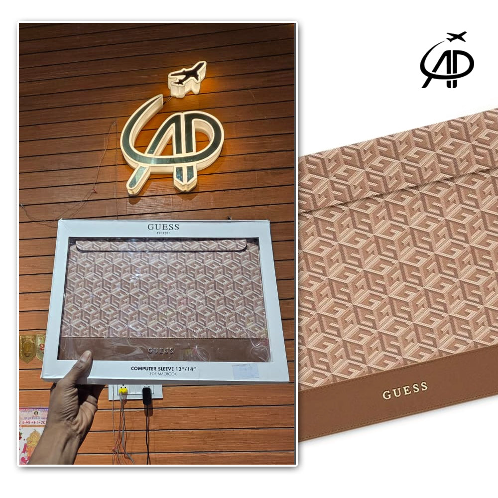 Guess 13"/14" Computer Sleeve - 4G Cube Logo Pattern
