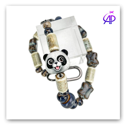 Nimmy Friends 'Panda Power' Beaded Phone Chain & Accessory Charm