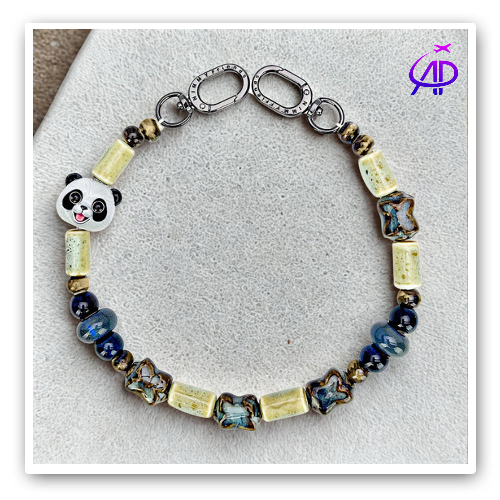 Nimmy Friends 'Panda Power' Beaded Phone Chain & Accessory Charm