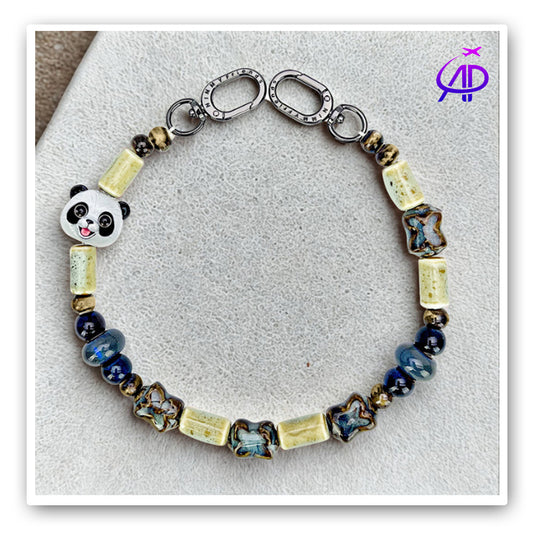 Nimmy Friends 'Panda Power' Beaded Phone Chain & Accessory Charm