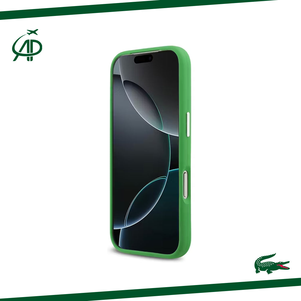 Lacoste Matte Black Magnetic Case with Croc Logo