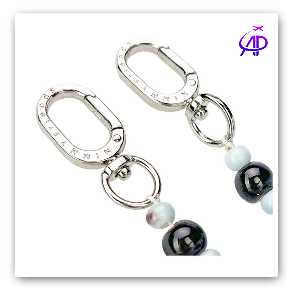 Nimmy Friends 'Cool Cat' Beaded Accessory Chain - Dark Tones & Metallic Accents