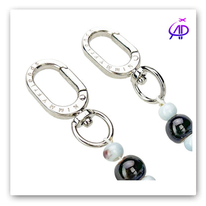 Nimmy Friends 'Cool Cat' Beaded Accessory Chain - Dark Tones & Metallic Accents