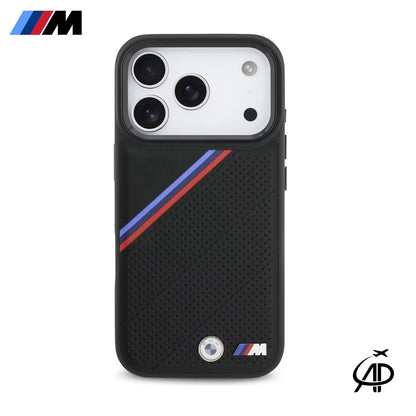 BMW Originals Carbon Tricolor Stripe Magsafe Mobile case for iphone 17 Series