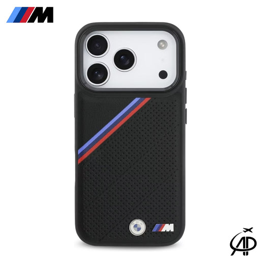 BMW Originals Carbon Tricolor Stripe Magsafe Mobile case for iphone 17 Series